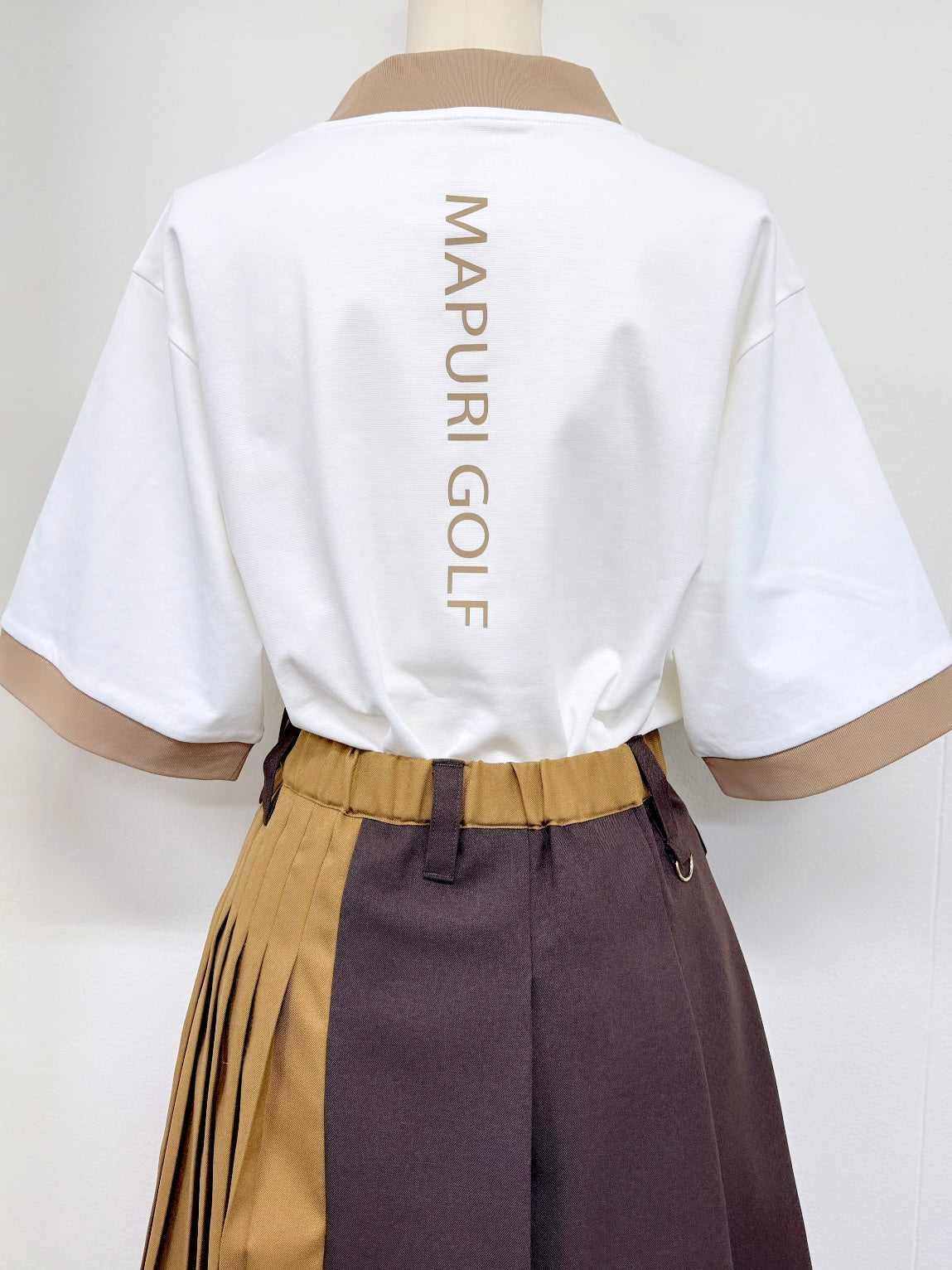 UNISEX リブ配色なめらかモックネックTシャツ【MU-1001】