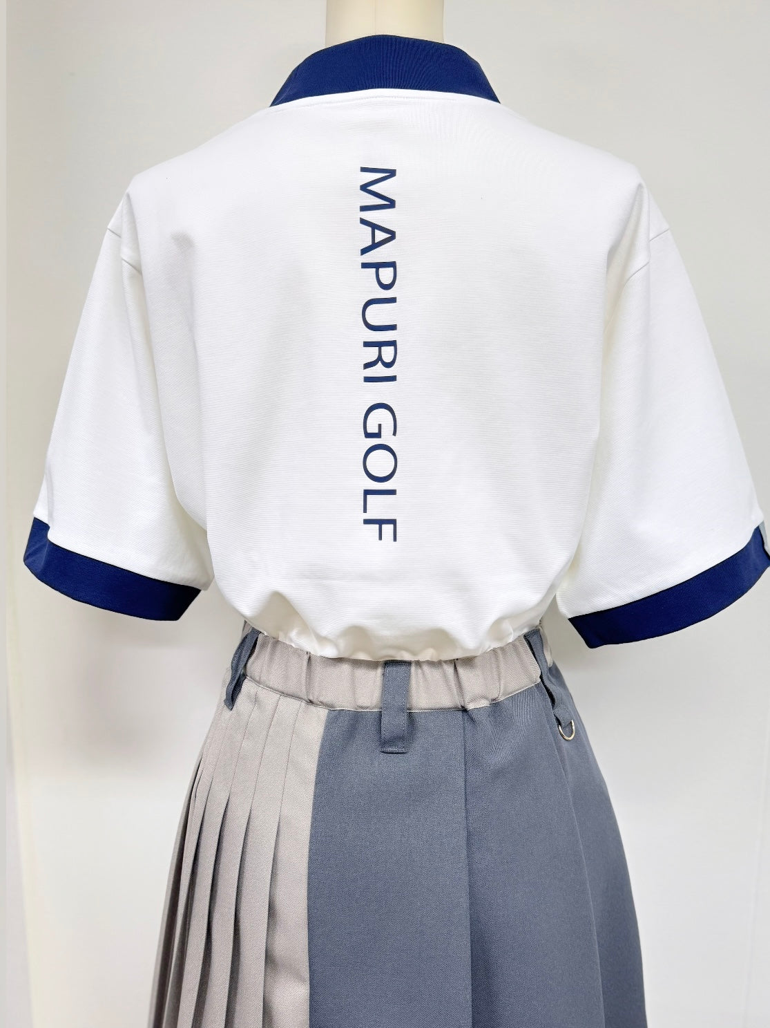 UNISEX リブ配色なめらかモックネックTシャツ【MU-1001】