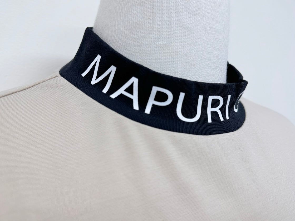 UNISEX リブ配色なめらかモックネックTシャツ【MU-1001】