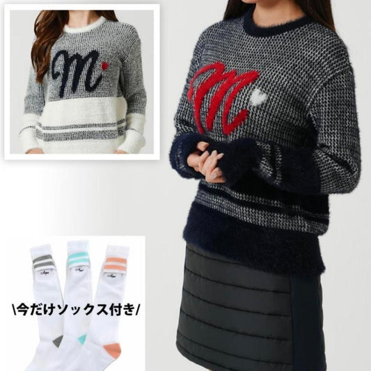 期間限定スペシャル商品【ジャガードロゴセーター/カラー選べる＆ソックス/カラーお任せ】
