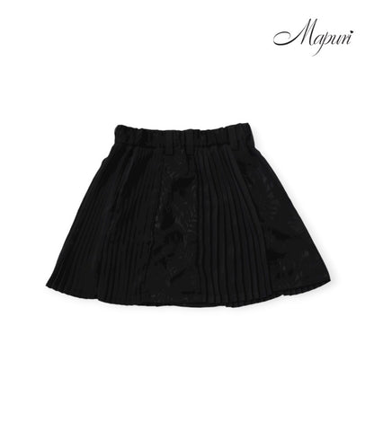 シホンカットリーフ柄プリーツスカート【MB-105】