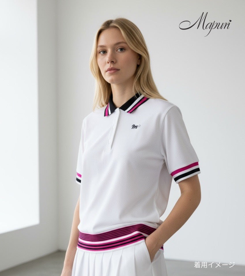 LADIE's サマーニットポロシャツ【MF-1002】