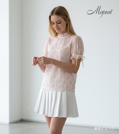 フロントレースリボンハイネック【MS-009】