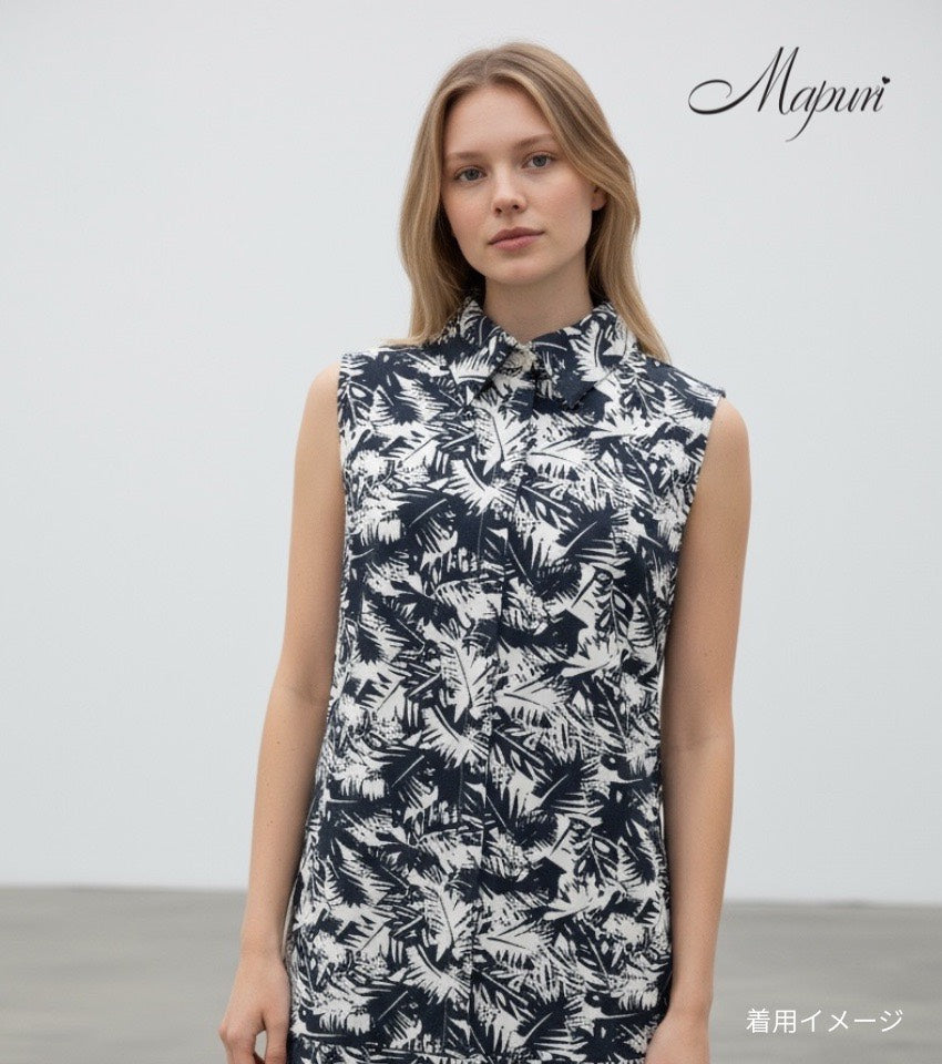 リーフプリントワンピース【MS-015】