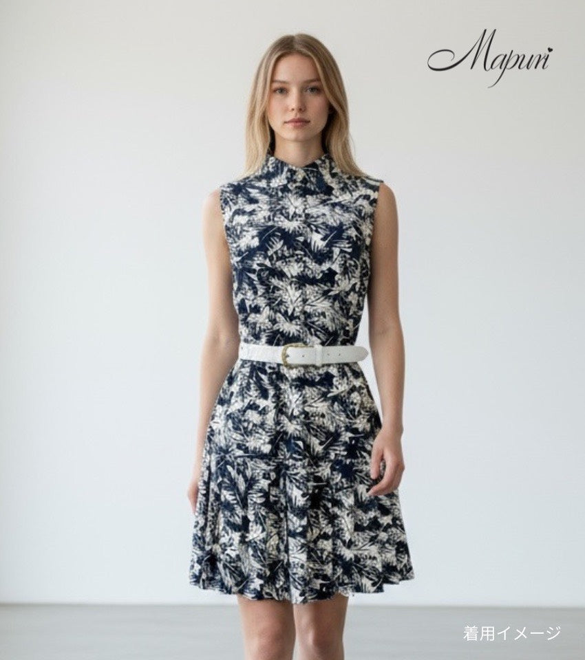 リーフプリントワンピース【MS-015】