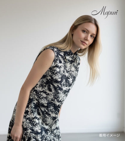 リーフプリントワンピース【MS-015】