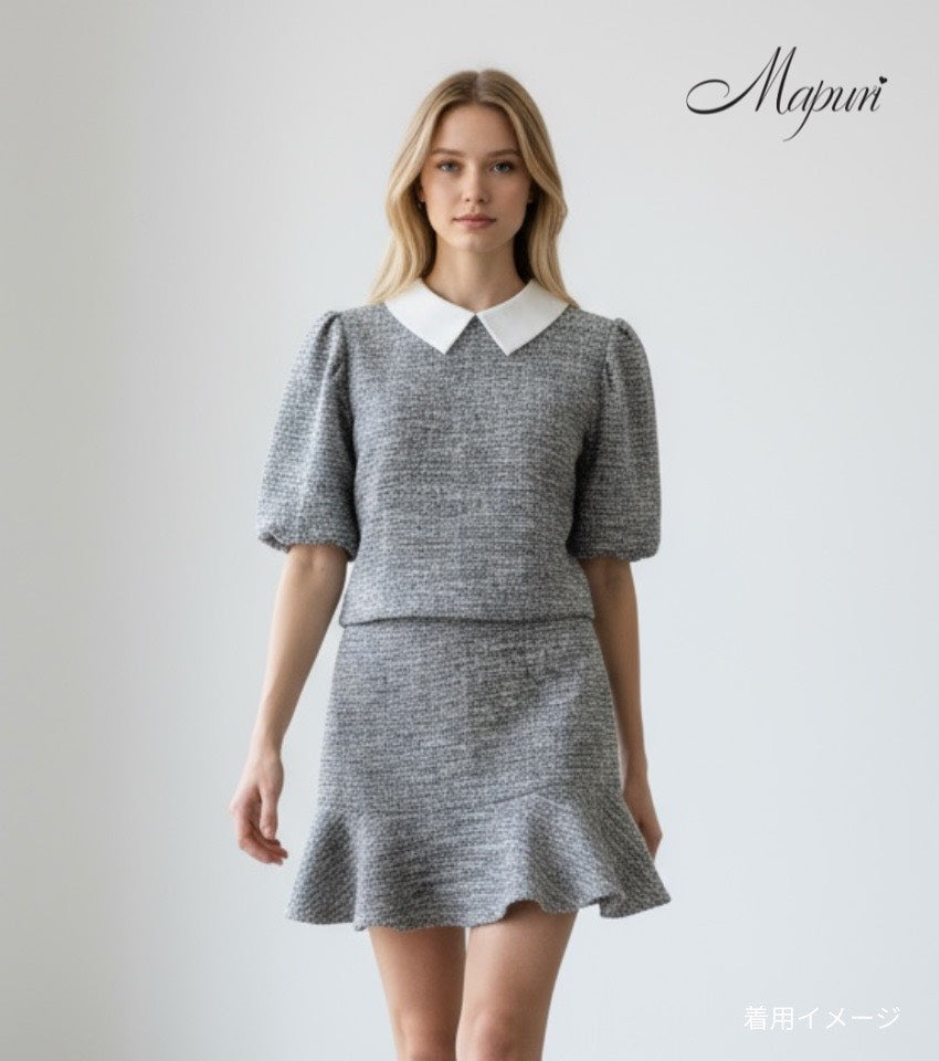 ミックスツイードトップス（セットアップ対応）【MS-1201】