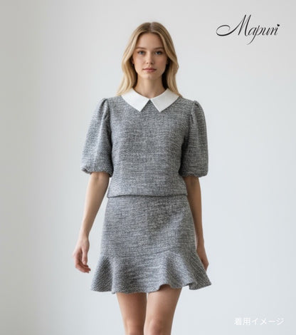 ミックスツイードトップス（セットアップ対応）【MS-1201】