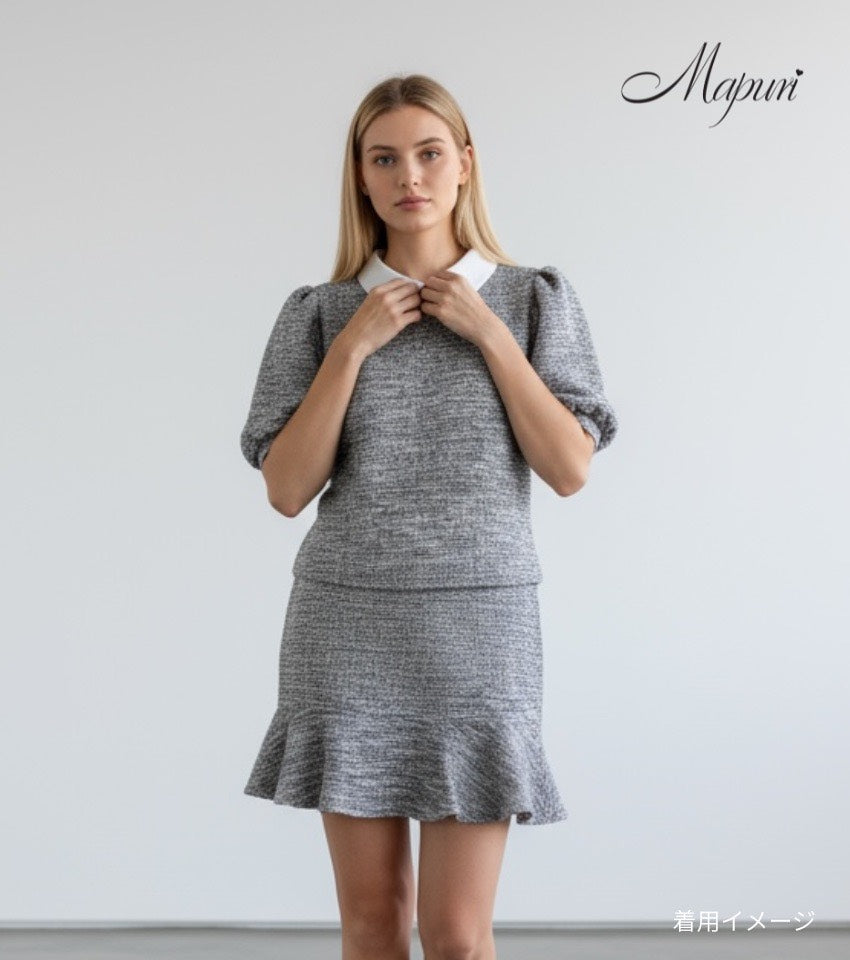 ミックスツイードトップス（セットアップ対応）【MS-1201】