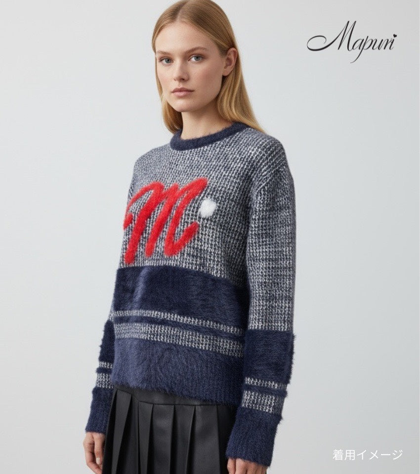 ジャガードロゴセーター【MS-1203】